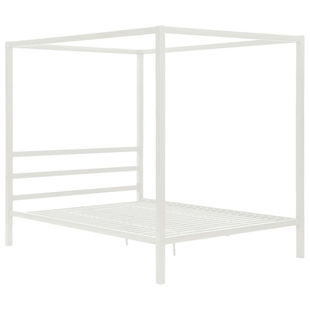 DHP Rory Queen Canopy Bed in White, , large