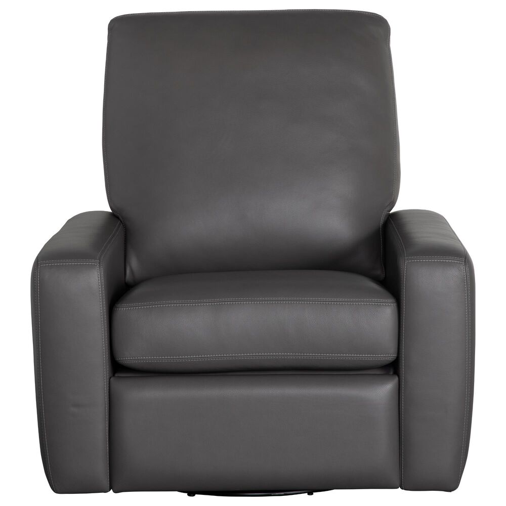 American Leather Camryn Leather Recliner in Charcoal, , large