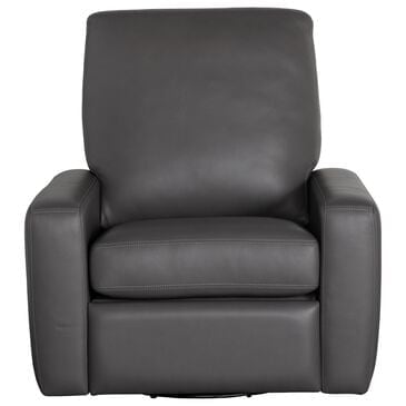 American Leather Camryn Leather Recliner in Charcoal, , large