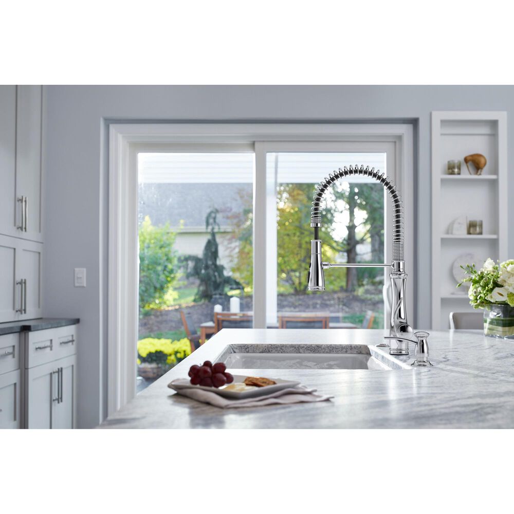 Kohler Ballera Semi-Professional Kitchen Sink Faucet in Polished Chrome, , large