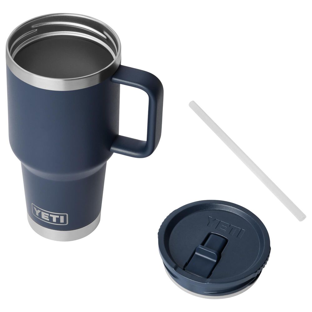 YETI Rambler 30 Oz Travel Mug with StrongHold Lid in Navy, , large