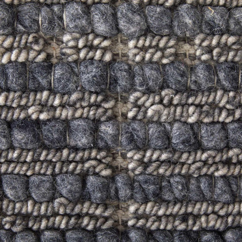 Feizy Rugs Herrick 1&#39;6&quot; Square Charcoal Area Rug, , large