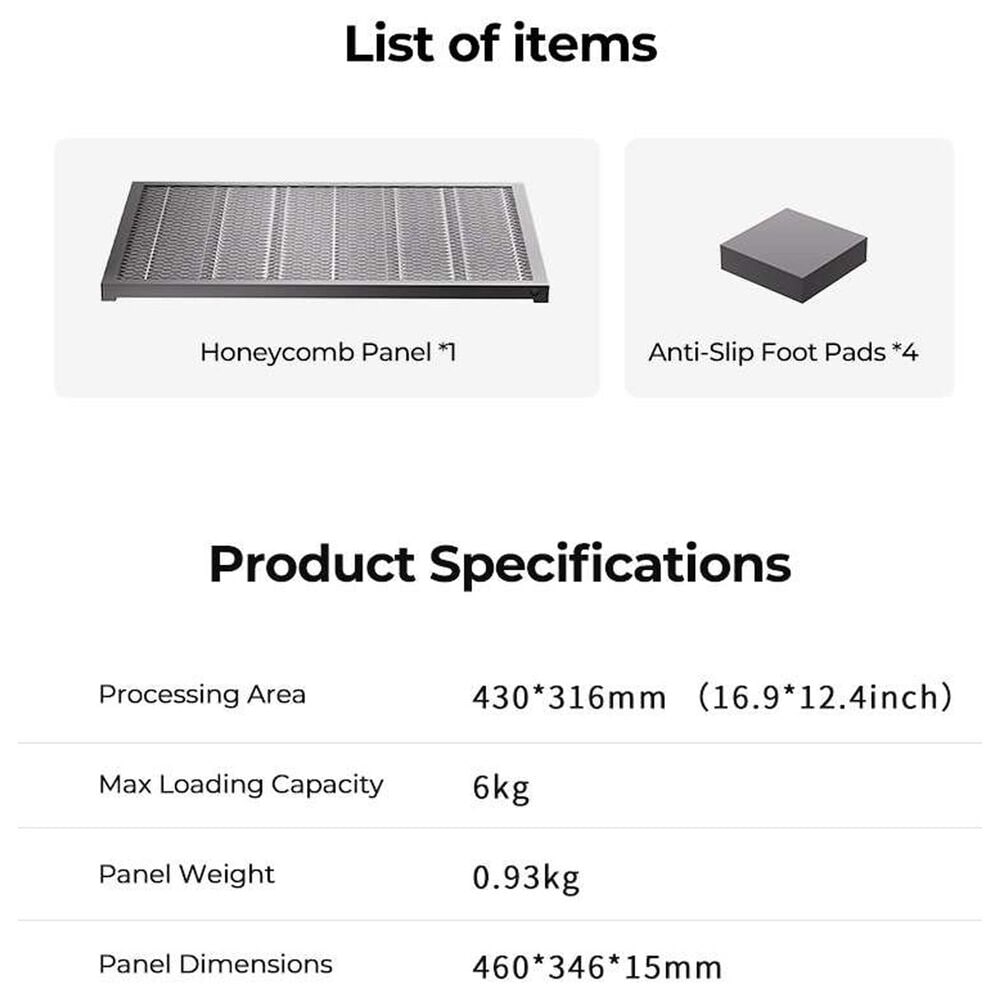 Creality 3D Technology Honeycomb Panel for Falcon A1 in Black, , large