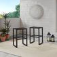 Linon Home Decor Holland Outdoor Bar Stool in Black (Set of 2), , large