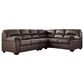 Ashley WillowBend 3-Piece Sectional with RAF Sofa in Umber, , large