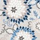 Safavieh Cabana 6"7" Round Grey and Blue Area Performance Rug, , large