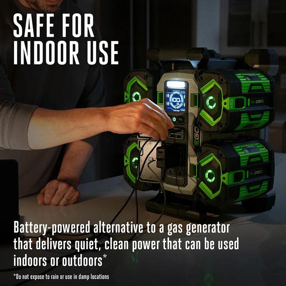EGO POWER+ Nexus 1400W Portable Power Station, Includes (2) 56V 6.0Ah Batteries, Charger Not Included, , large