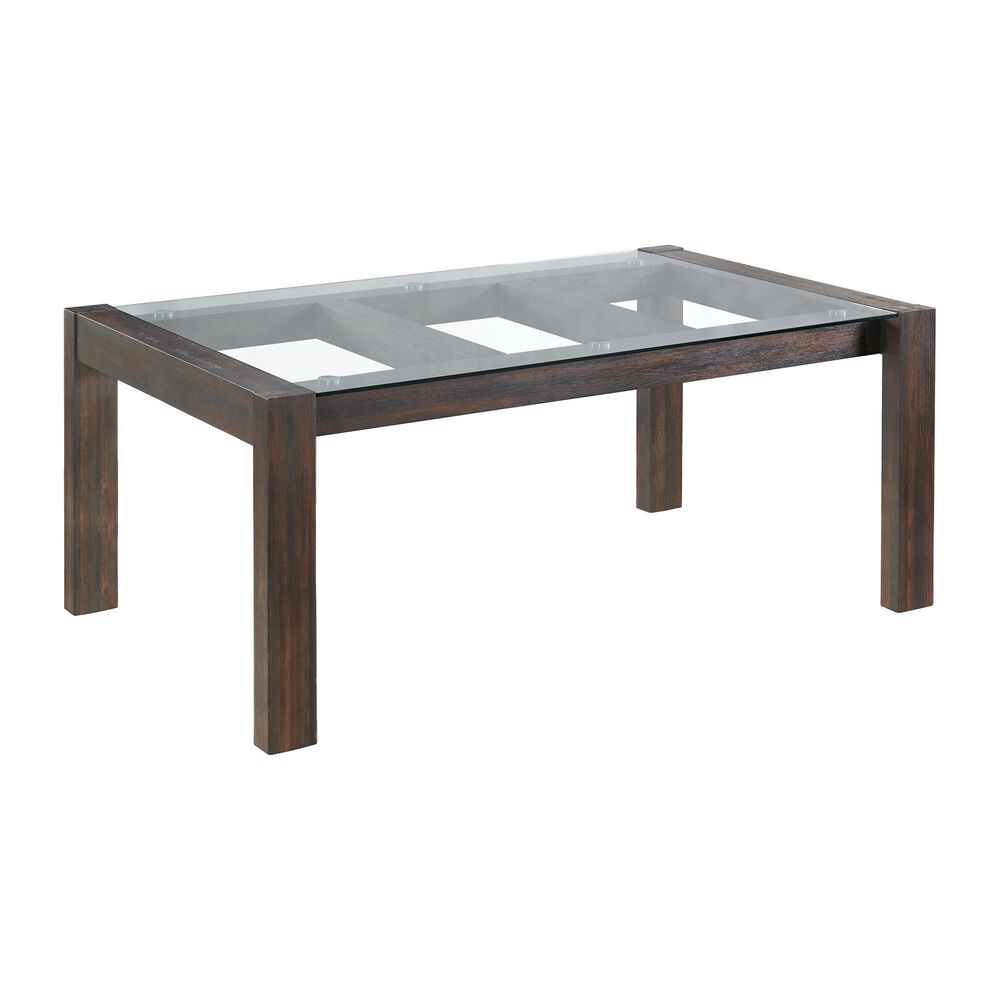 Davis International Dining Table with Glass Top with 1 Bench and 4 Side Chairs, , large