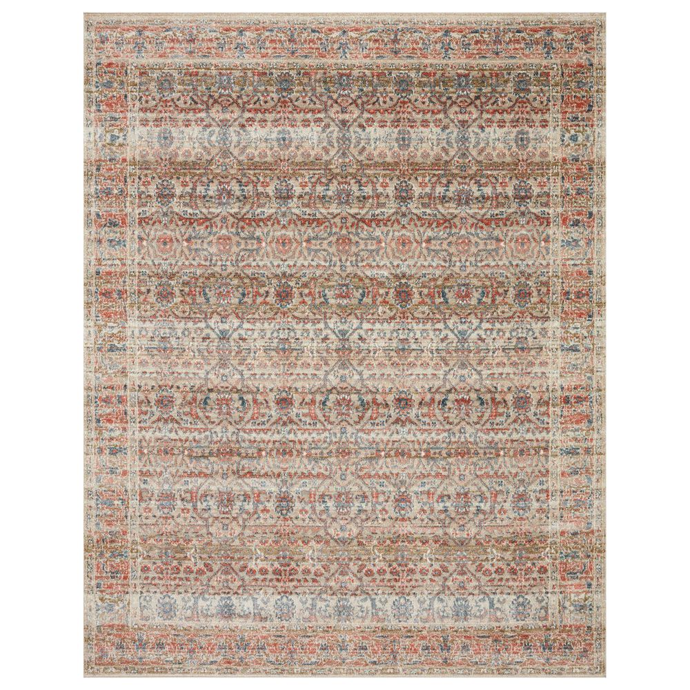 Loloi II Saban SAB-05 2"7" x 4" Sand and Rust Area Rug, , large