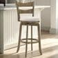 Armen Living Blair 26" Swivel Counter Height Stool in Putty Brown, , large