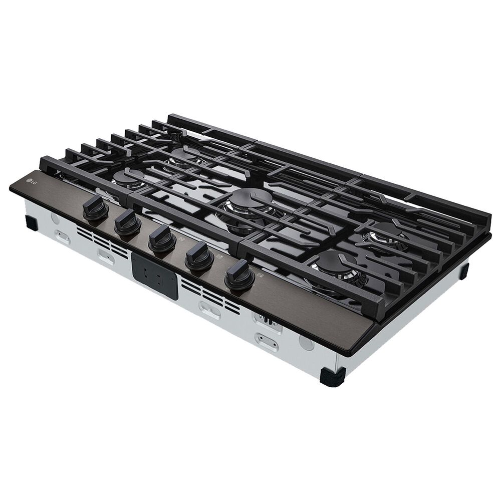 LG 36&quot; Gas Cooktop with Ultraheat 20K BTU Burner In Black Stainless Steel, , large