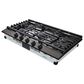 LG 36" Gas Cooktop with Ultraheat 20K BTU Burner In Black Stainless Steel, , large