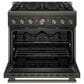 KitchenAid 5.1 Cu. Ft. Commercial-Style Gas Range in Black Ore, , large