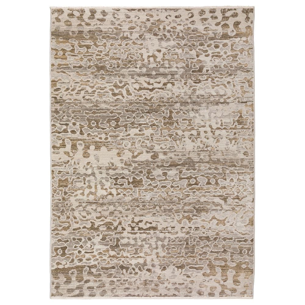 Dalyn Rug Company Denizi Abstract 7"10" x 10" Mocha Area Rug, , large