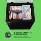 HOMLUX 3.5 Cu. Ft. Chest Freezer with Adjustable Thermostat in Black, , large