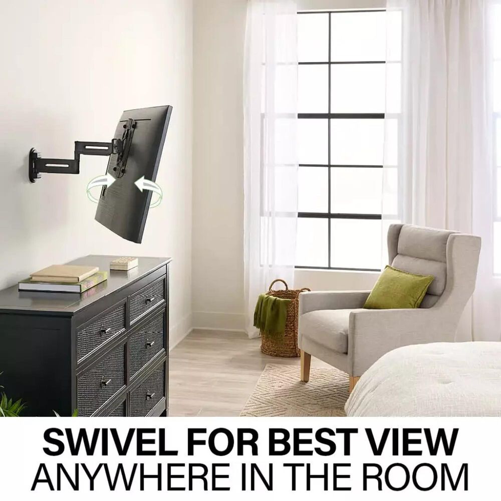 Sanus Advanced Full-Motion 4D and Shift Wall Mount for 19" - 43" TVs in Black, , large