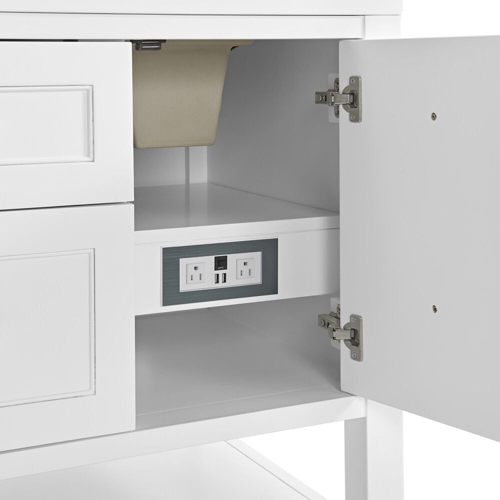 James Martin Vanities Breckenridge 60&quot; Double Bathroom Vanity Cabinet in Bright White, , large