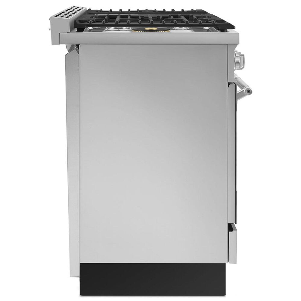 SMEG 5.95 Cu. Ft. Freestanding Double Oven Dual Fuel Range in Stainless Steel, , large