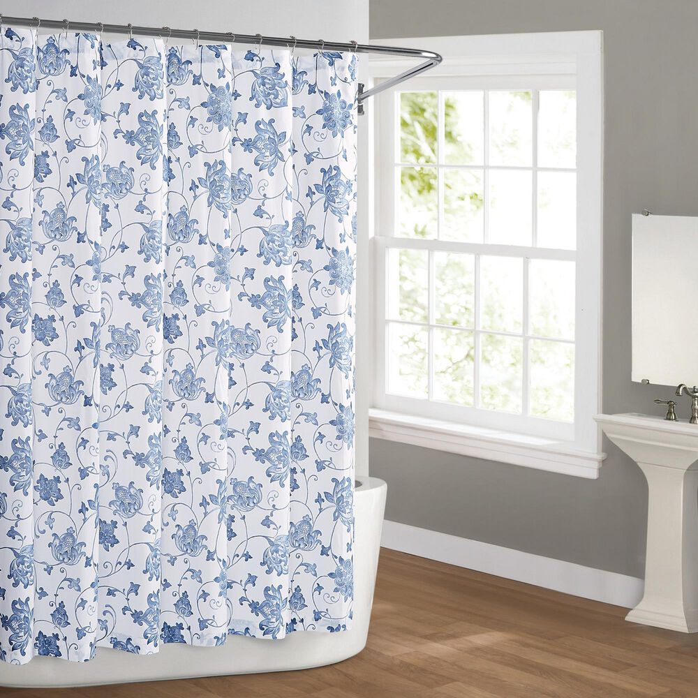 Pem America Cottage Classics Estate Shower Curtain in Blue, , large