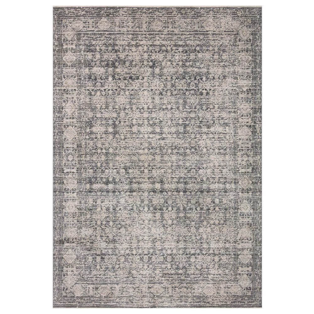 Amber Lewis x Loloi Alie 11"6" x 15"7" Charcoal and Dove Area Rug, , large