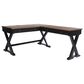 Ashley Wildenauer L-Shaped Desk in Rich Brown and Warm Satin Black, , large