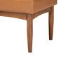 Baxton Studio Daymond Dining Bench with Tan Cushion in Walnut Brown, , large