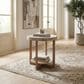 Belle Furnishings Danby End Table in Nutmeg and Alabaster, , large