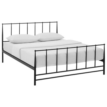Modway Estate Queen Platform Bed in Brown, , large