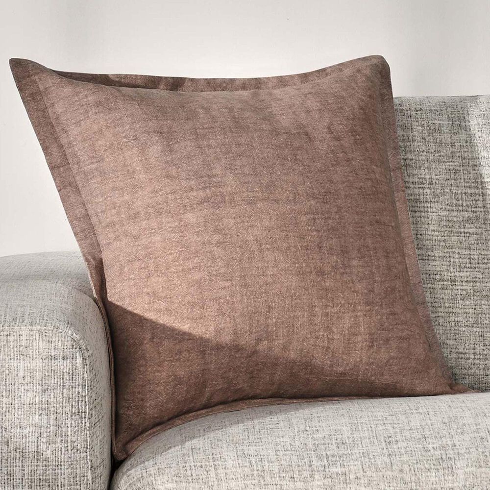 Classic Home Solstice 22&quot; Square Throw Pillow in Penny Brown, , large