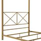 Furniture of America Rosadale Full X-Cross Canopy Bed in Gold, , large