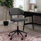 Linon Home Decor Tristan Swivel Office Chair in Black, , large