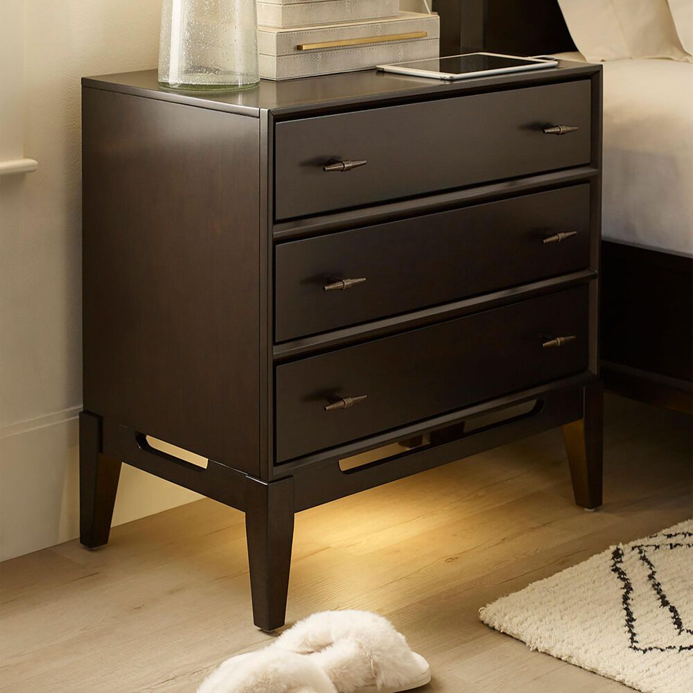 Riva Ridge Sutton 3-Drawer Nightstand in French Roast, , large