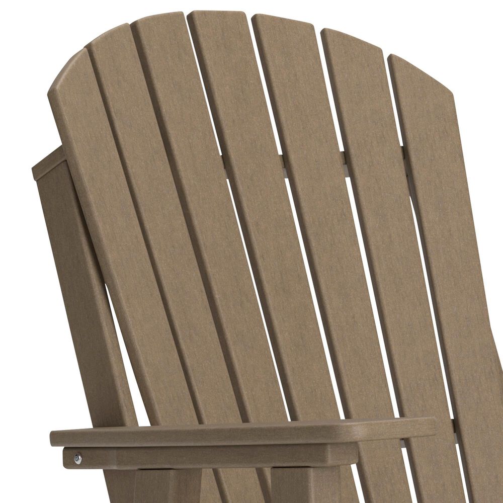 Ashley Hyland Wave Swivel Glider Chair in Driftwood, , large