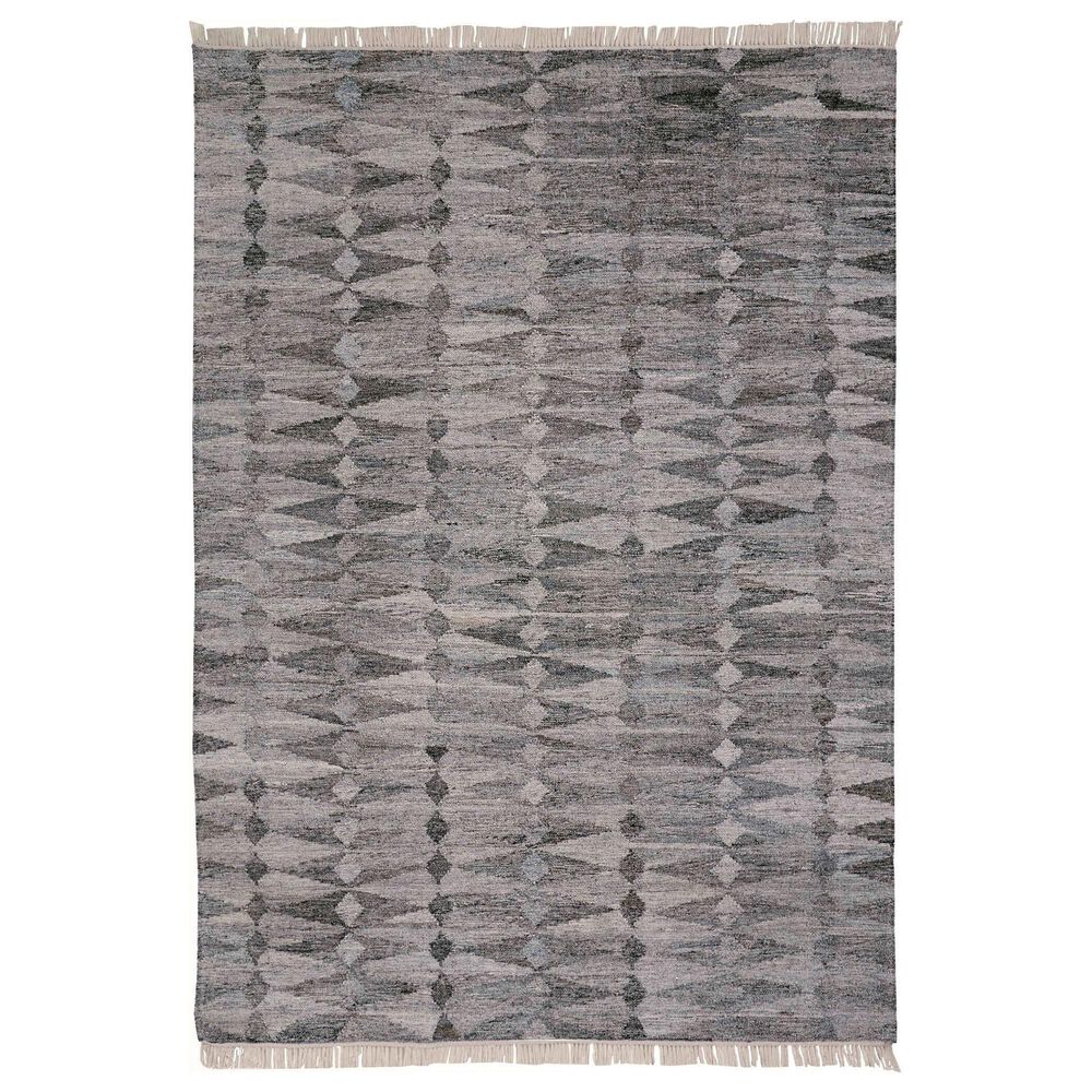 Feizy Beckett 8" x 10" Inky Gray and Beige Area Rug, , large