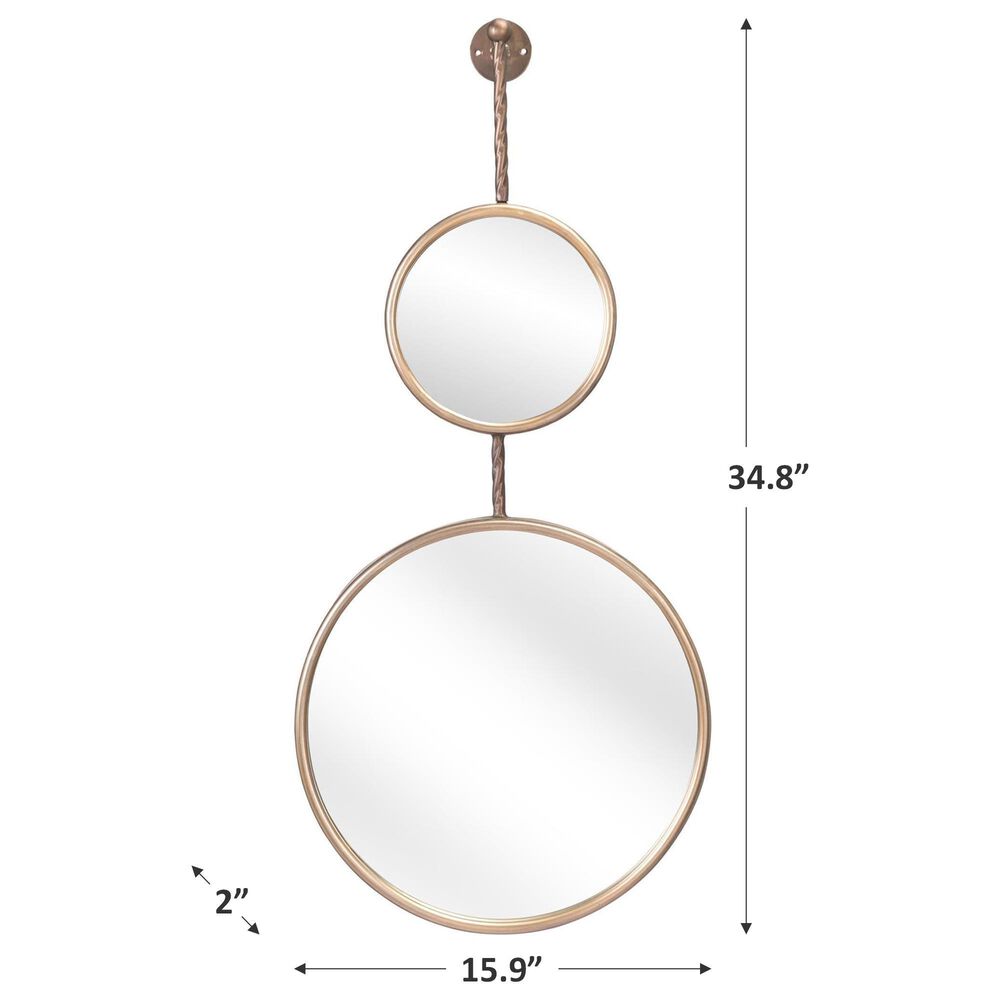 Zuo Modern Mott Mirror in Gold, , large