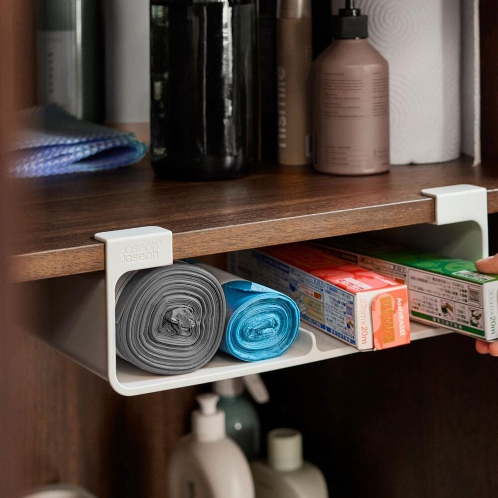 Joseph Joseph CupboardStore Film, Foil and Bag Organizer in Stone, , large