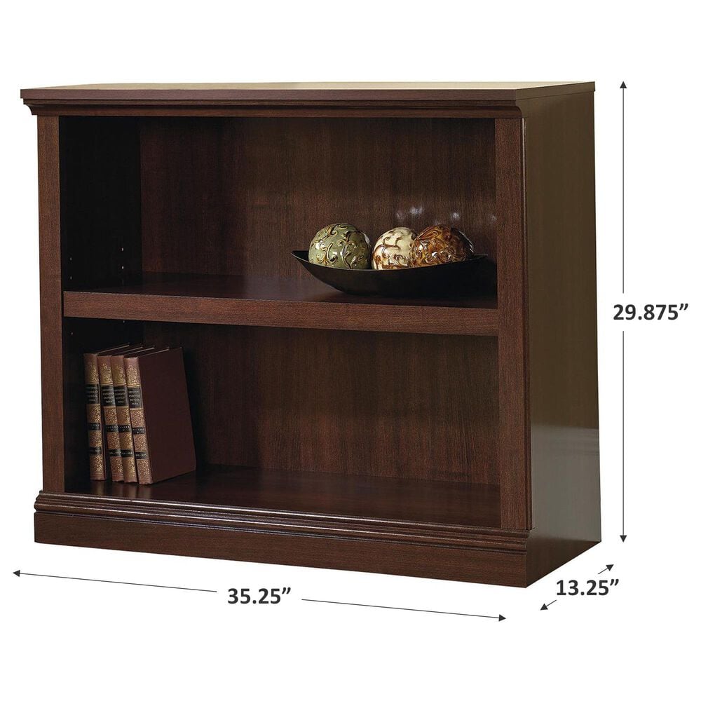 Sauder 2-Shelf Bookcase in Select Cherry, , large