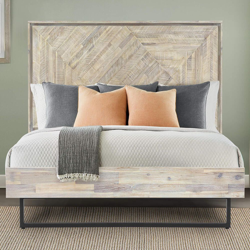 Blue River Peridot Queen Platform Bed in Natural Acacia, , large