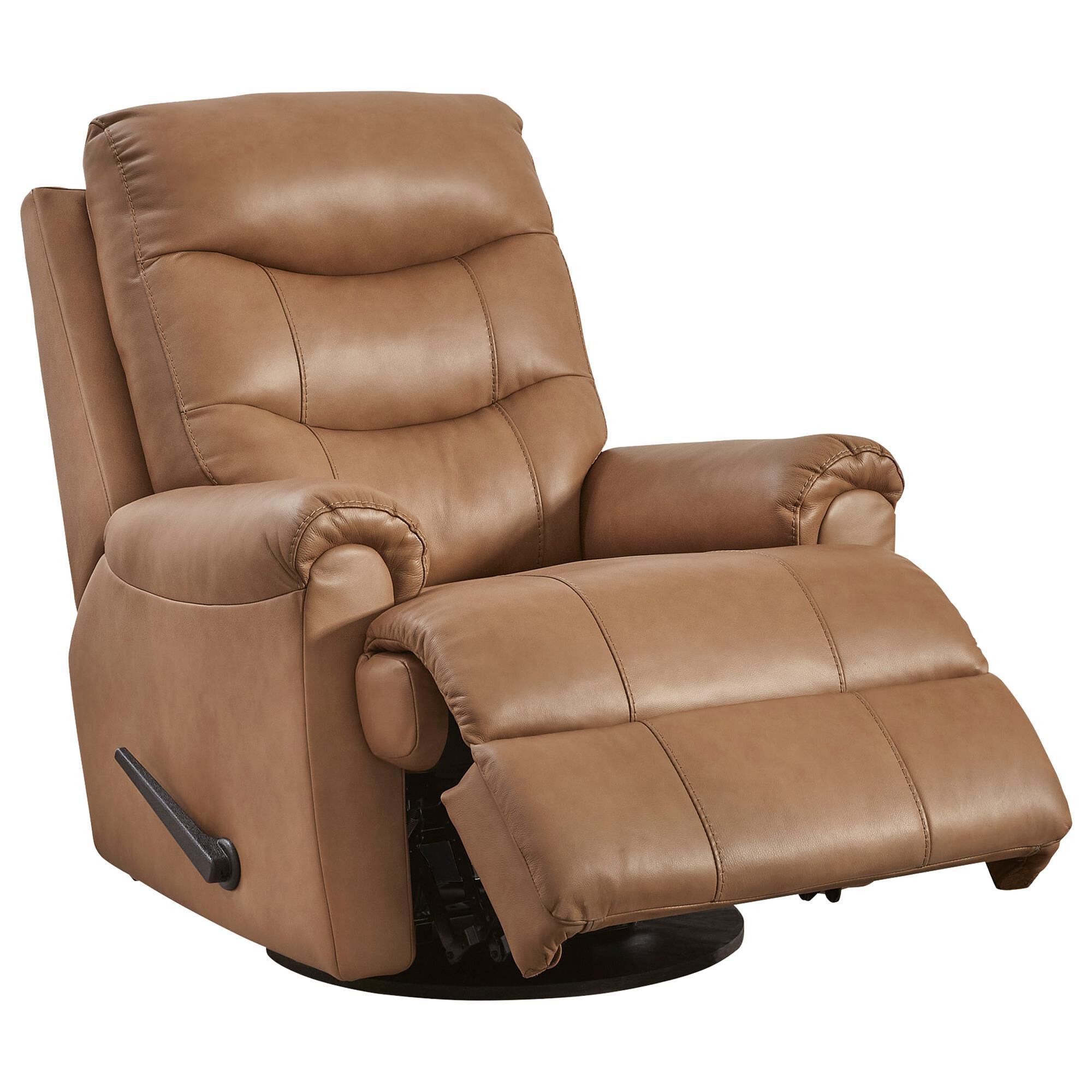Ashley Flynwood Manual Swivel Glider Recliner in Butternut