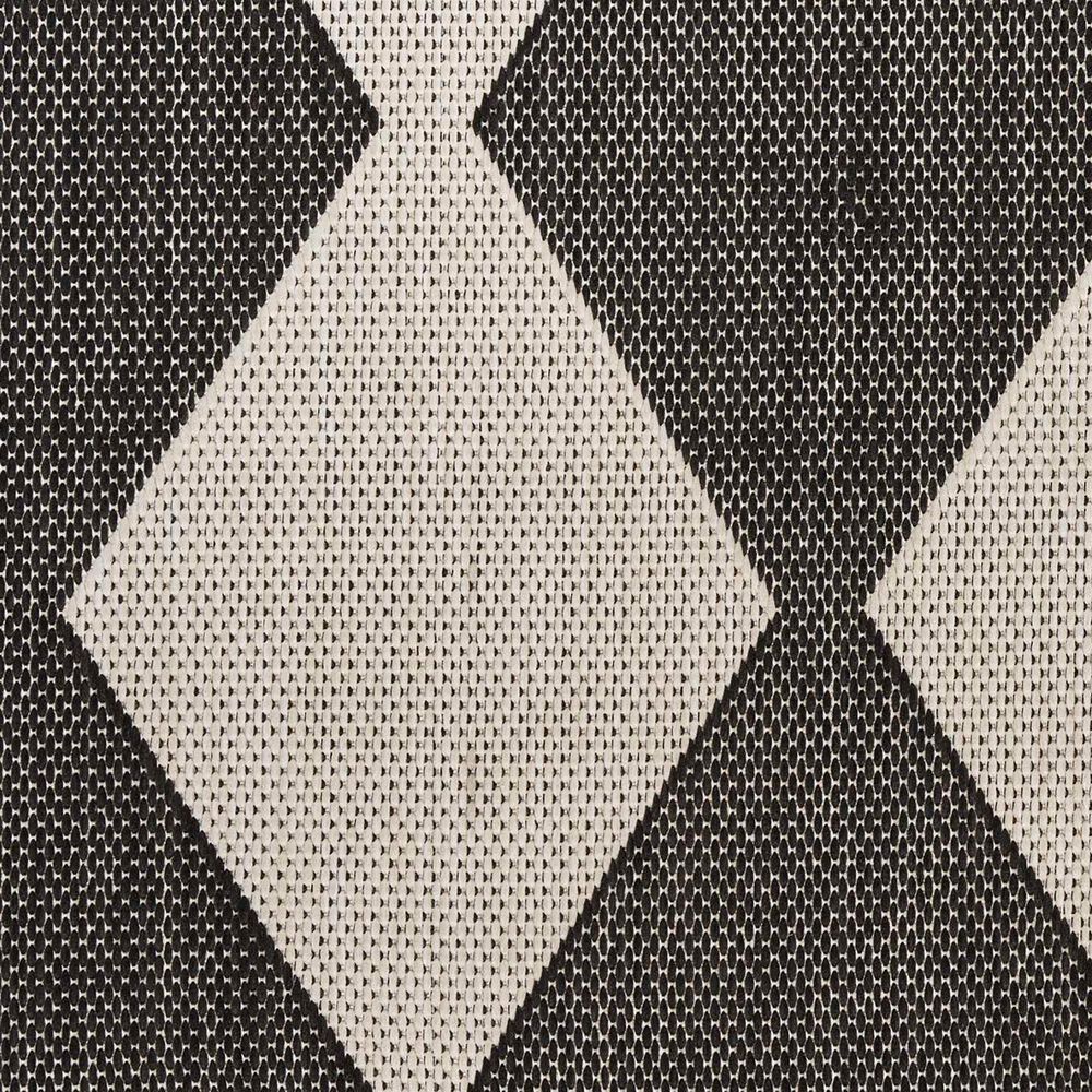 Nourison Positano Geometric Black 4&#39; x 6&#39; Indoor/Outdoor Area Rug, , large