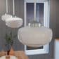 Hunter Saddle Creek 10" 1-Light Pendant with White Shade in Brushed Nickel, , large