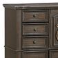 Mayberry Hill Brunswick 4-Piece King Panel Bedroom Set in Mahogany, , large
