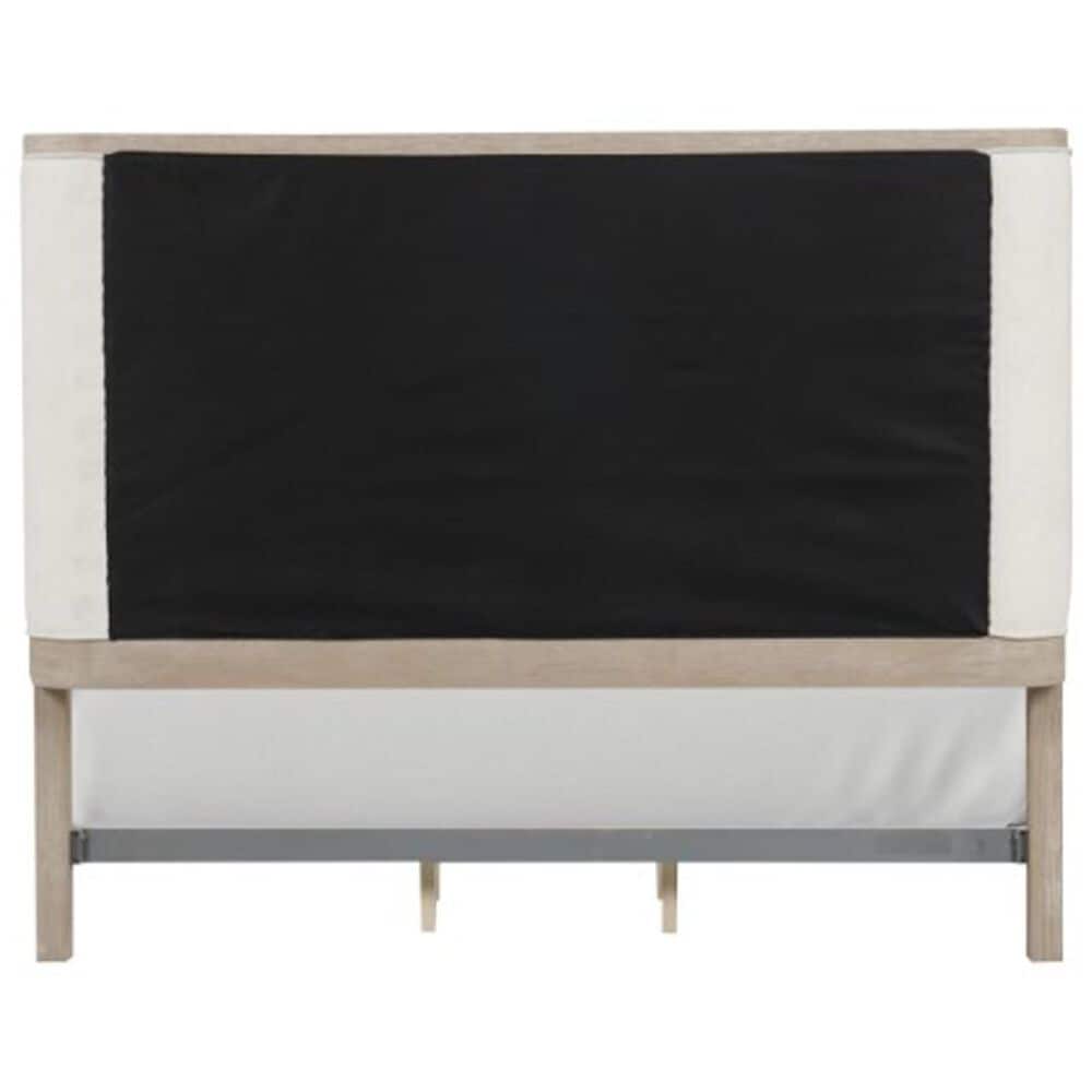 Furniture of America Candra Queen Upholstered Panel Bed in Natural Oak, , large