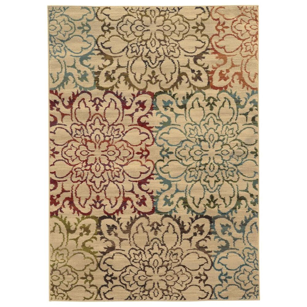 Oriental Weavers Emerson 4872A 10" x 13" Ivory Area Rug, , large
