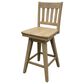 Hawthorne Furniture Solid Wood Slat Back Counter Stool in Natural, , large