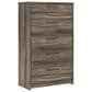 Ashley Elbrim 5-Piece King Bedroom Set in Brown with LED and USB Ports, , large