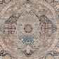 Surya Carlisle Oriental 5"3" Round Dusty Pink, Sage, Denim, Medium Brown and Dark Brown Area Rug, , large