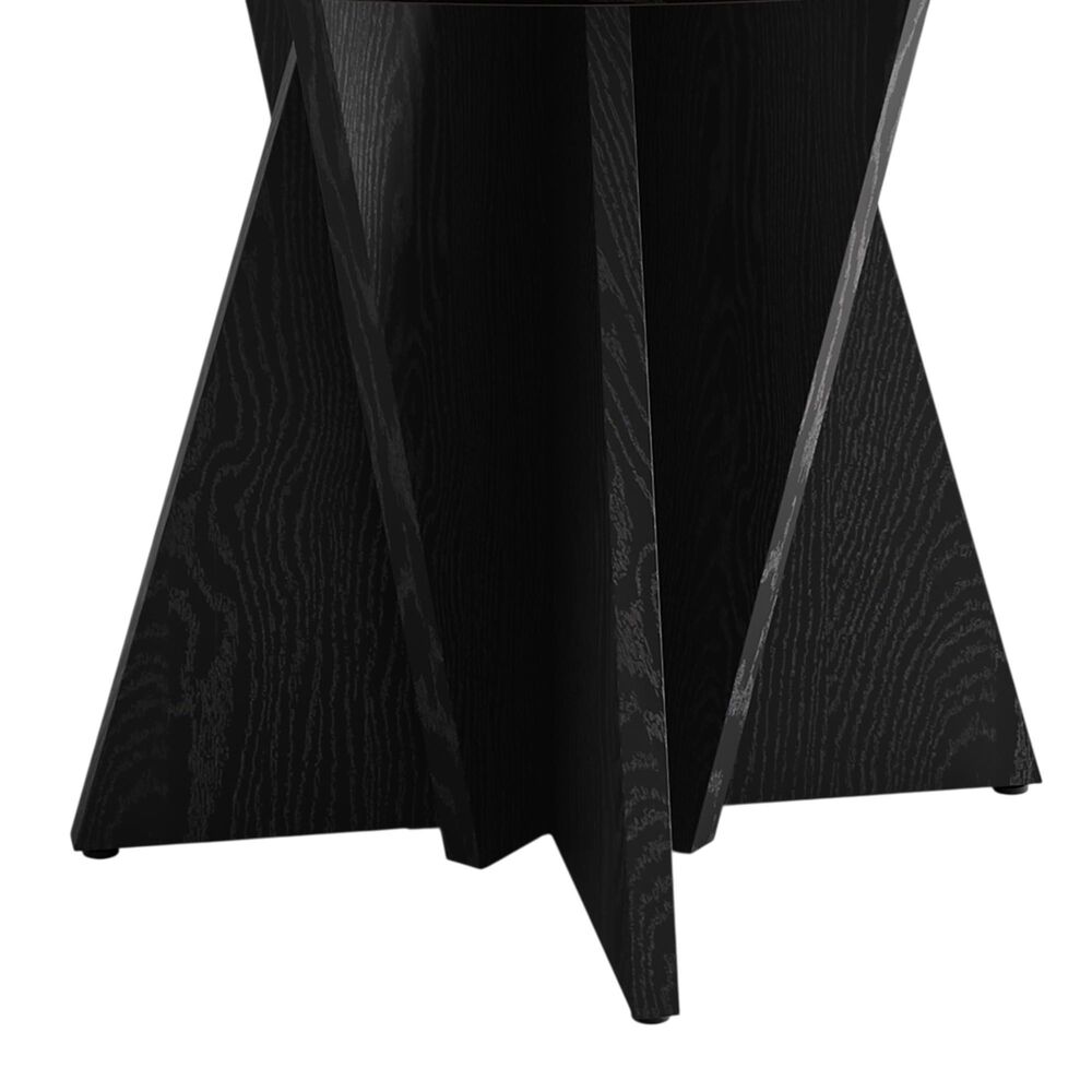 HOMLUX 47.2" Round Dining Table in Black - Table Only, , large