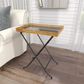 Maple and Jade Tray Top Accent Table in Gold and Black, , large