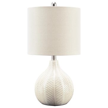 Ashley Rainermen Table Lamp in Off White, , large